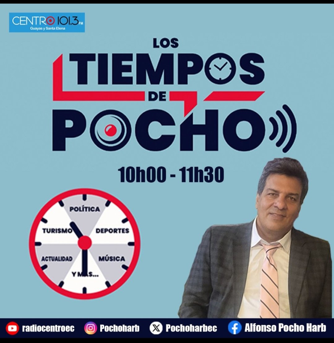 En pocos minutos estaremos con ustedes en @radiocentroec TIEMPO DE POLÍTICA: Novedades en la Asamblea y temáticas actuales de política. Con @ferfloma @FelixNarvae @rodcampost TIEMPO DE DEPORTE: Resurgen posibilidades de BSC en liga Pro. Aucas, Independiente y Liga en cerrada