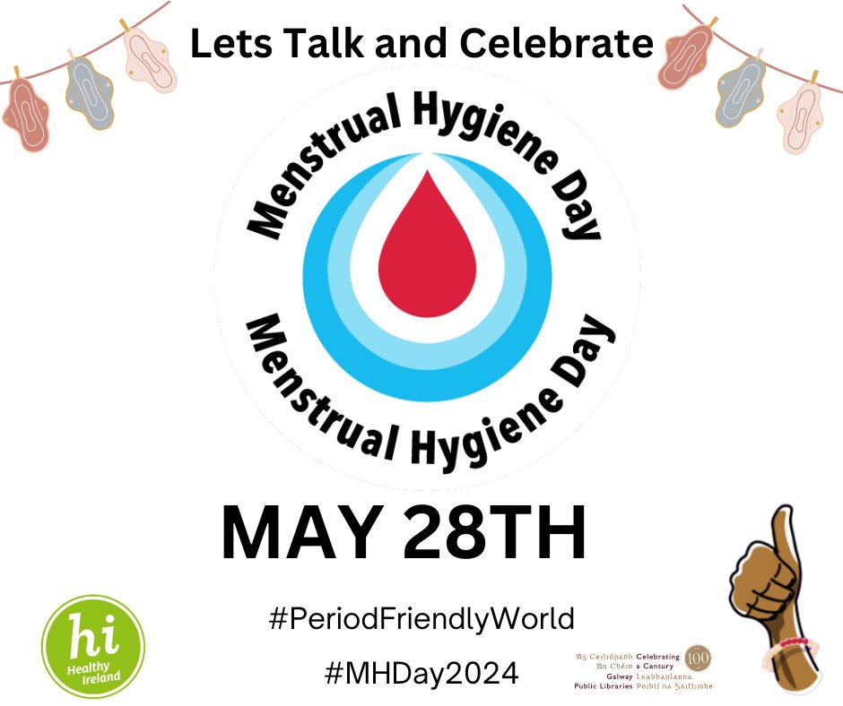 Striving for a #PeriodFriendlyWorld where everyone can access products, education & infrastructure they need is vital for a successful and healthy future. Your Local Galway Library is a great place to find information and menstrual health support. @HealthyIreland @weareriley21