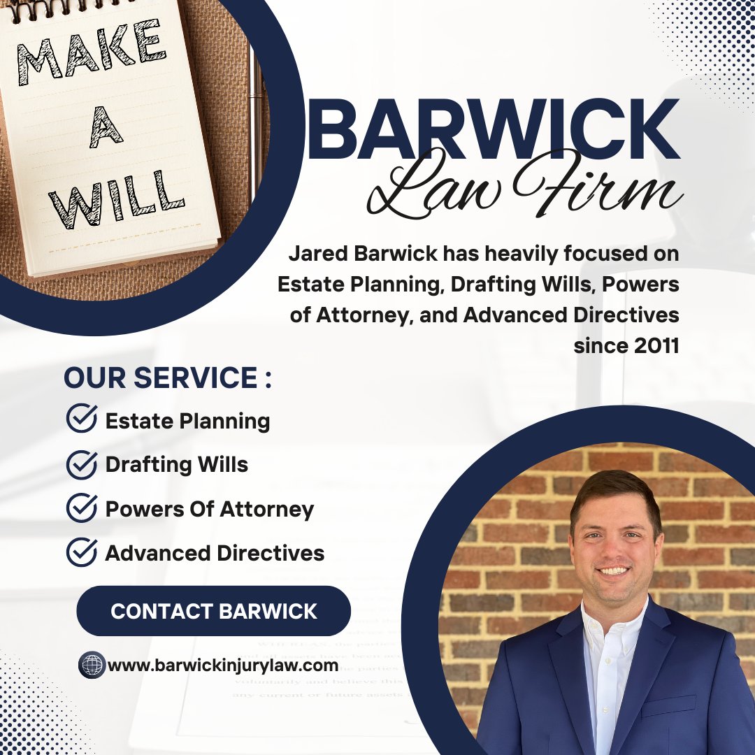 WhenInRomeGA1's tweet image. Get peace of mind and check "make a will" off your to-do list!  ➡️
barwickinjurylaw.com
#estateplanning #peaceofmind #romega #wheninromega