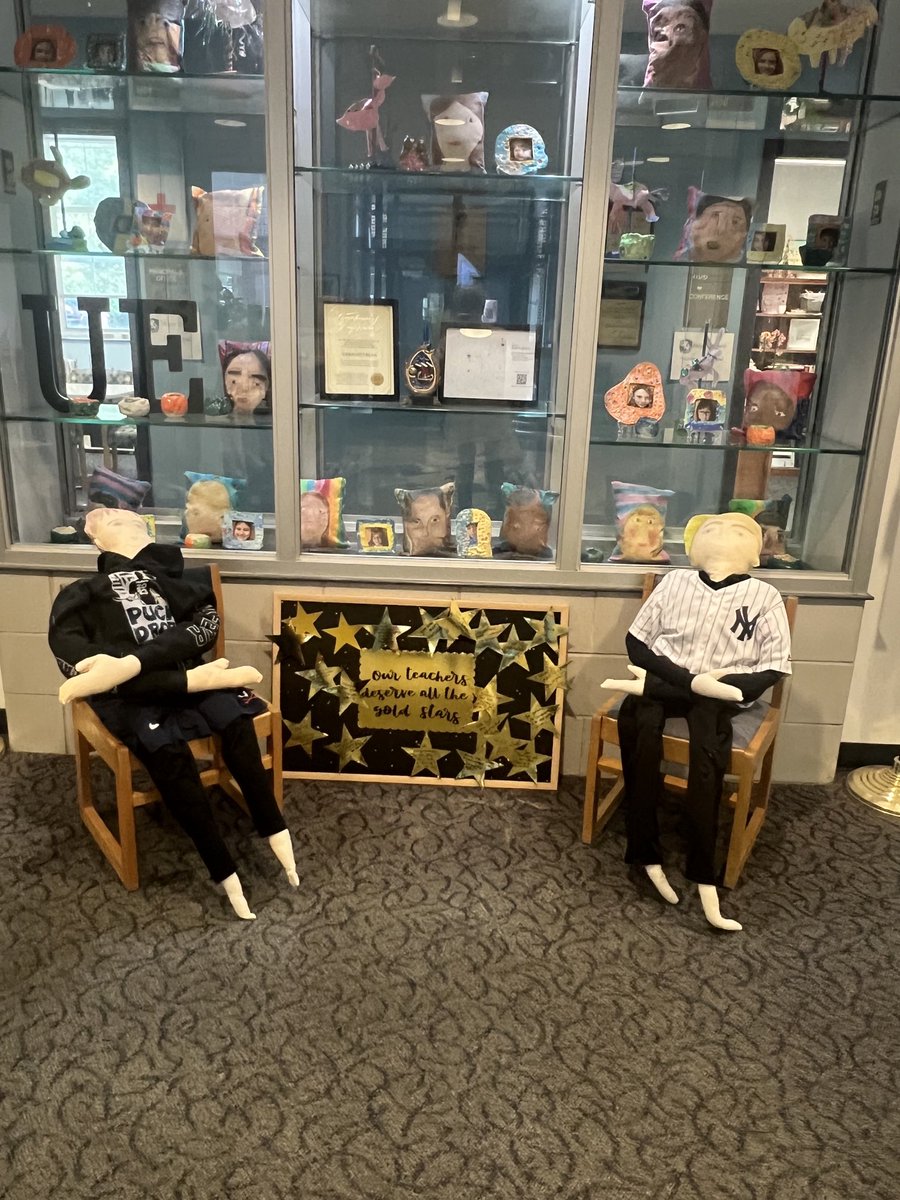 Our life-size soft sculpture puppets are amazing! Our ss have worked hard to complete these. We have sketched, fabric painted, machine stitched, stuffed and dressed our life-size puppets to depict our personalities!