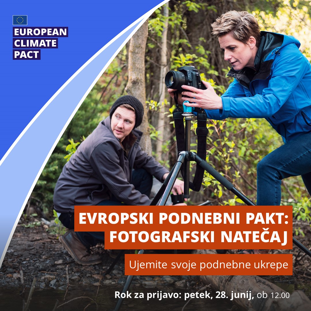 Od lokalnih zelenih pobud do trajnostnih ukrepov v praksi - navdihnite druge in se potegujte za #EUClimatePact nagrade. 

📷Ujemite svoja💚prizadevanja v fotografski objektiv in sodelujte v natečaju @EUClimateAction.

Več info:  europa.eu/!J7KyH6
#MyWorldOurPlanet