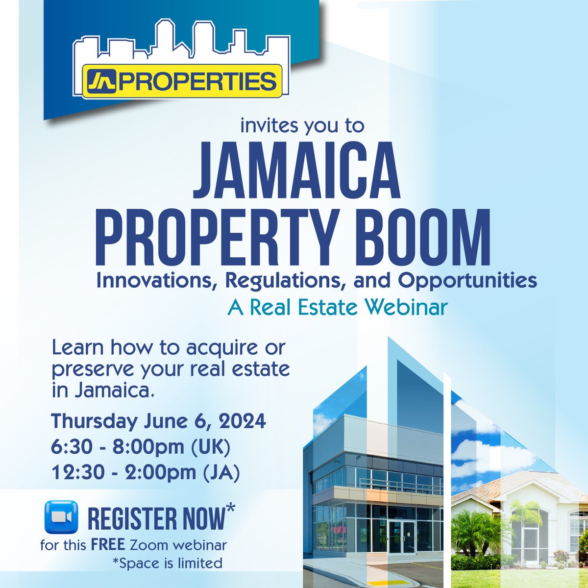 New: The Jamaica real estate market predicted to reach US$128 billion (£101.9 billion) by 2028. Want to know more? Attend the FREE webinar with JN Properties on Thursday June 6, 2024 Register now: jnpropertieslimited.com/webinar/