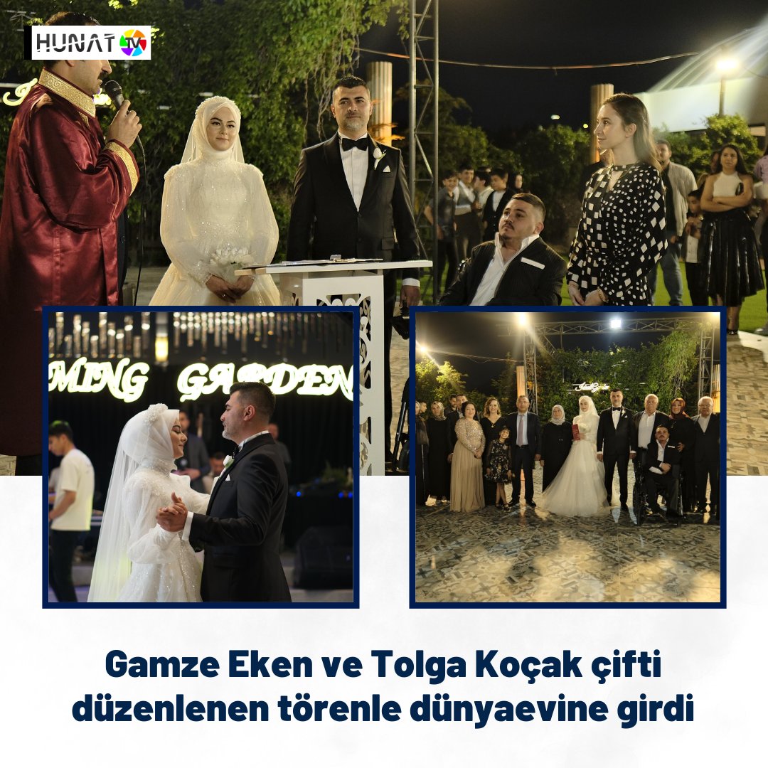 Kayseri'de Eken ve Koçak ailelerini bir araya getiren nikah töreninde, Gamze ile Tolga çifti dünyaevine girdi. Törene, iş insanlarının yanı sıra spor camiasından birçok isim ve davetliler katıldı. #kayseri