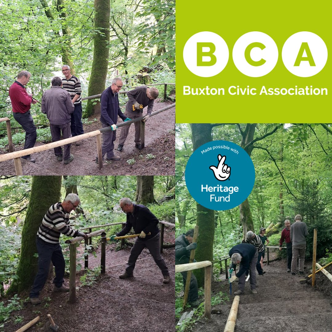 Our amazing volunteers were out in Grin Low woods last week, continuing the project to restore the handrails along the footpaths. We think that everyone will agree that they've done an amazing job so far! #BigHelpOut #Buxton #BCAWoods #WoodlandConservation #PeakDistrict
