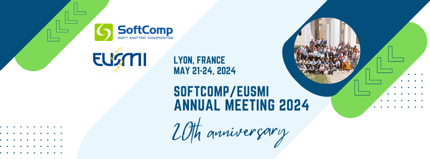 SoftCompNetwork's tweet photo. The @SoftCompNetwork @EUSMI_H2020 Annual Meeting 2024 starts tomorrow!

📍Lyon, France 🇫🇷, 
🗓️May 21 - 24, 2024    

You can already download the meeting Agenda along with the Abstracts collection from the SoftComp website! https://t.co/L8i9ty0PDV