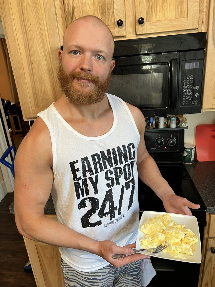 ReggieCollins19's tweet photo. Earning My Spot 24/7 with a side order of 14 egg whites, the usual!
#ReggieCollins #ProWrestling #Wrestling #ManMythRegend #ReggieSetGo #Reggielution #WWE #NXT #AEW #ROH #NJPW #AAA #CMLL #TNA #MLW #NWA #WrestlingOpen #BeyondWrestling #WrestleForce #EliteProWrestlingAlliance https://t.co/fHsksQbCya