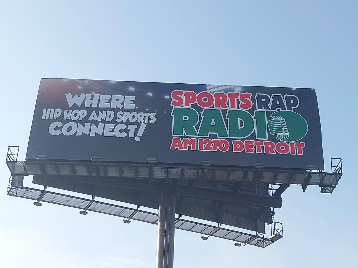 Billboard went up this morning on Lodge and Davidson freeways in Detroit! Next exit: A date with history. The first all-Black sports talk station in the country debuts June 3 at 7am!