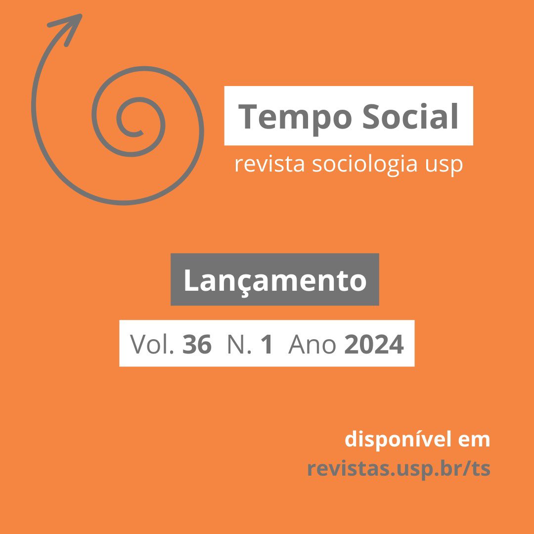 [LANÇAMENTO] [Vol. 36, n. 1, 2024]

A NOVA EDIÇÃO DA TEMPO SOCIAL JÁ ESTÁ NO AR!

Disponível na Rede Scielo e Portal USP. Confira! 

revistas.usp.br/ts/issue/view/…