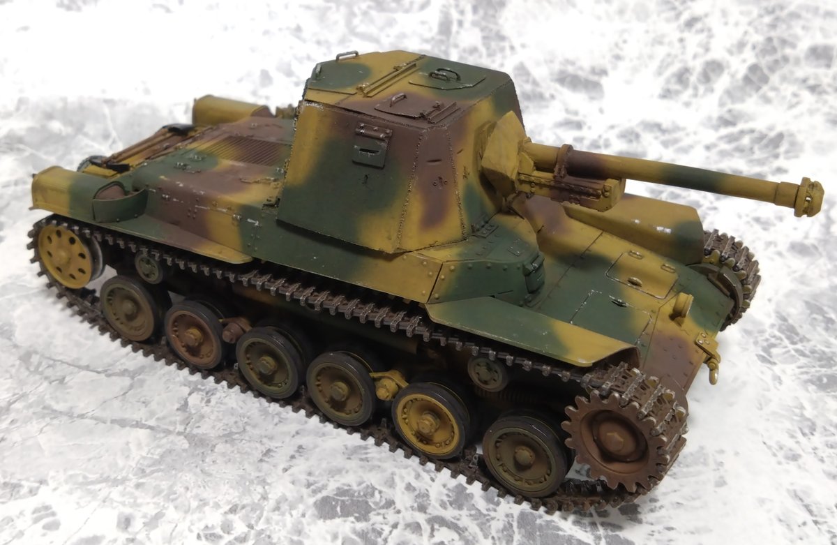 jp4_l70_a's tweet photo. 1/35 三式砲戦車　Type 3 Ho-Ni III
リンクス　マイナーミリタリーモデリング

工作を諦めた部分もあるけど
完成したから良しとしよう

ヤフオクにて出品中なので
興味のある方はぜひ
https://t.co/6BnUyxvIWn

#scalemodels
#tank
#戦車 
#プラモ https://t.co/kT6ple1N4T