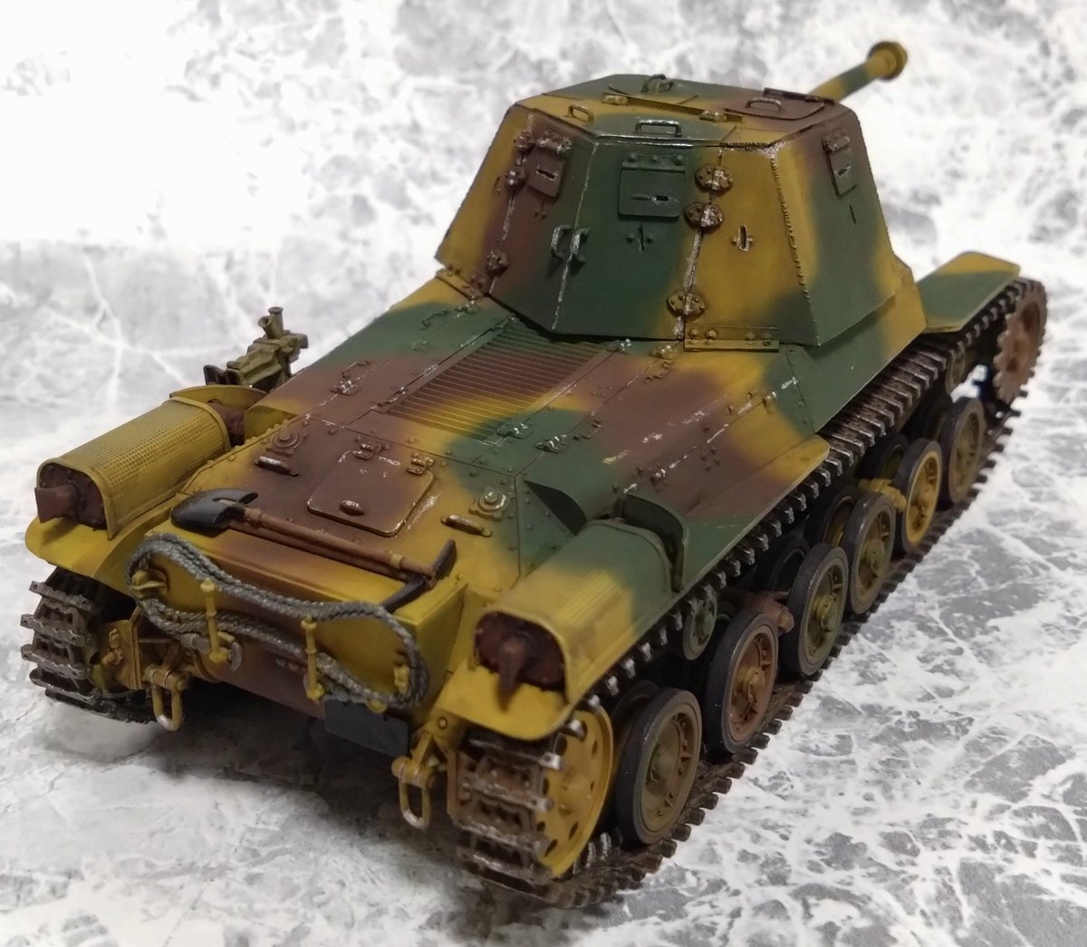 jp4_l70_a's tweet photo. 1/35 三式砲戦車　Type 3 Ho-Ni III
リンクス　マイナーミリタリーモデリング

工作を諦めた部分もあるけど
完成したから良しとしよう

ヤフオクにて出品中なので
興味のある方はぜひ
https://t.co/6BnUyxvIWn

#scalemodels
#tank
#戦車 
#プラモ https://t.co/kT6ple1N4T