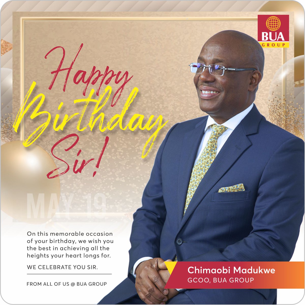 On this memorable occasion of your birthday, we wish you the best in achieving all the heights your heart longs for. We celebrate you Sir. Happy Birthday from all of us at BUA Group. #BUAGroup #UnlockingOpportunities