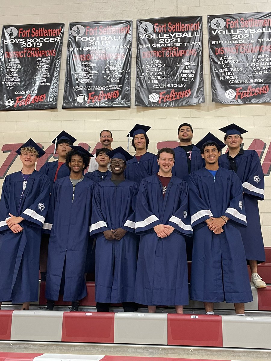 CHS class of 2024 came through FSMS this morning and we got a picture of the 2019 8th grade football division champs!!  🏈 Congratulations on your graduation!!  📚