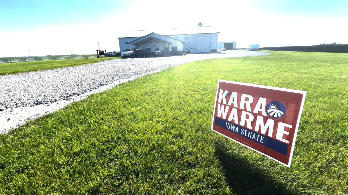 On Friday, LongView Farms had the privilege of hosting Iowa State Senate candidate Kara Warme and <a href="/IAGovernor/">Gov. Kim Reynolds</a> Kim Reynolds. We thank them for taking time to discuss important issues with the community. 

#WarmeForIowa #IowaPolitics #Agriculture #LongViewFarms
