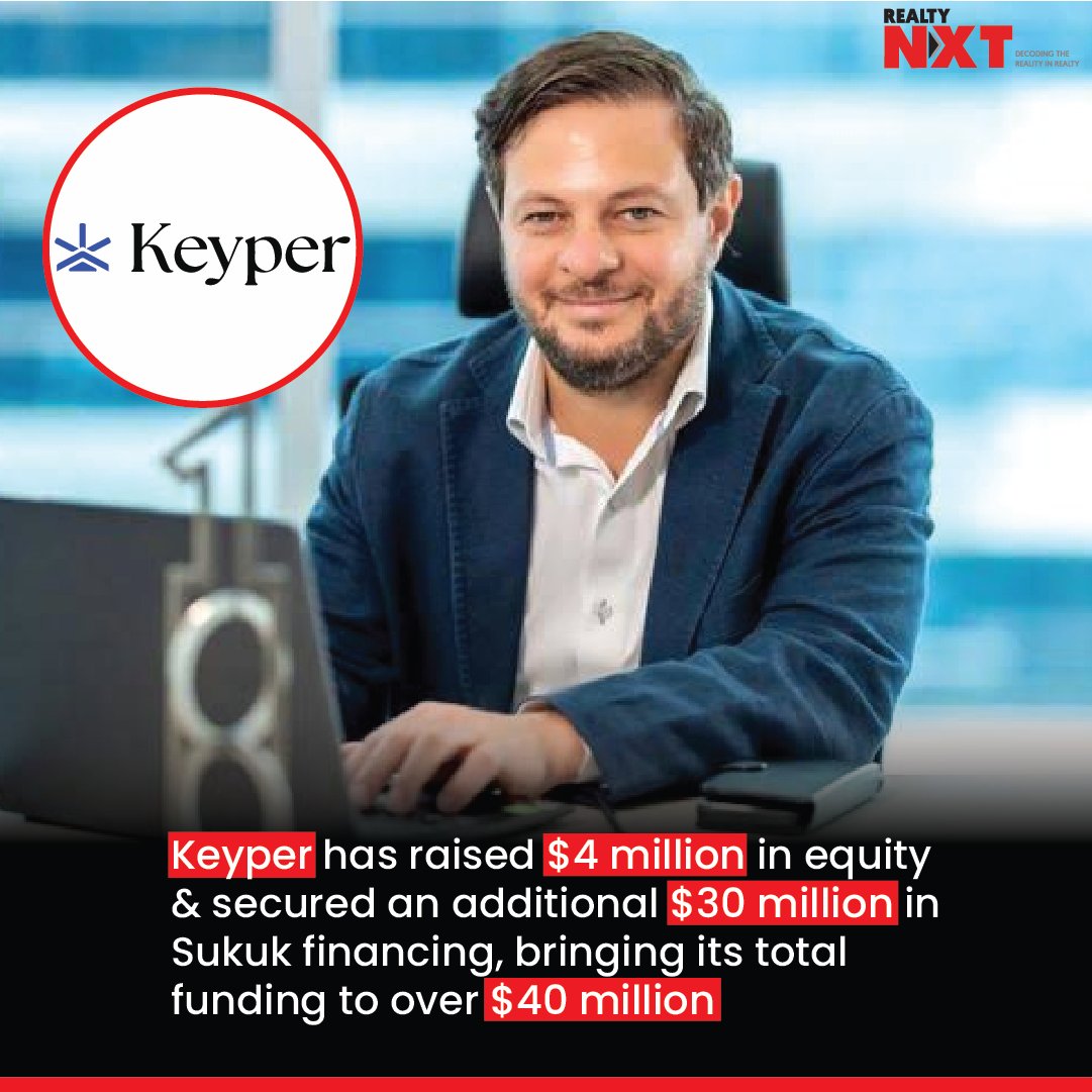 #News | @realkeyper, a UAE-based rent-now-pay-later (RNPL) platform, has successfully raised $4 million in a pre-series A equity round. #RealtyNXT #UAE #RNPL #Funding #TechInvestment #TechStartups #VenturCapital #Startup