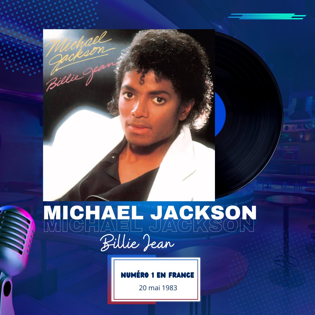 🎤 Il y a 41 ans, Michael Jackson était numéro 1 des ventes de 45 tours en France avec son titre 🎶Billie Jean 🎶.