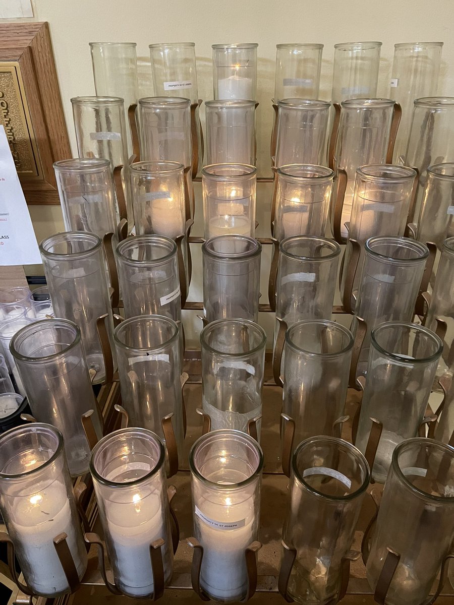 Good morning! For everyone who can see this: I lit a candle at Mass & also said a full Rosary for your intentions. The candle in the center, top row is for you🙏🏻
God bless you all. Have a very blessed week in the Lord.