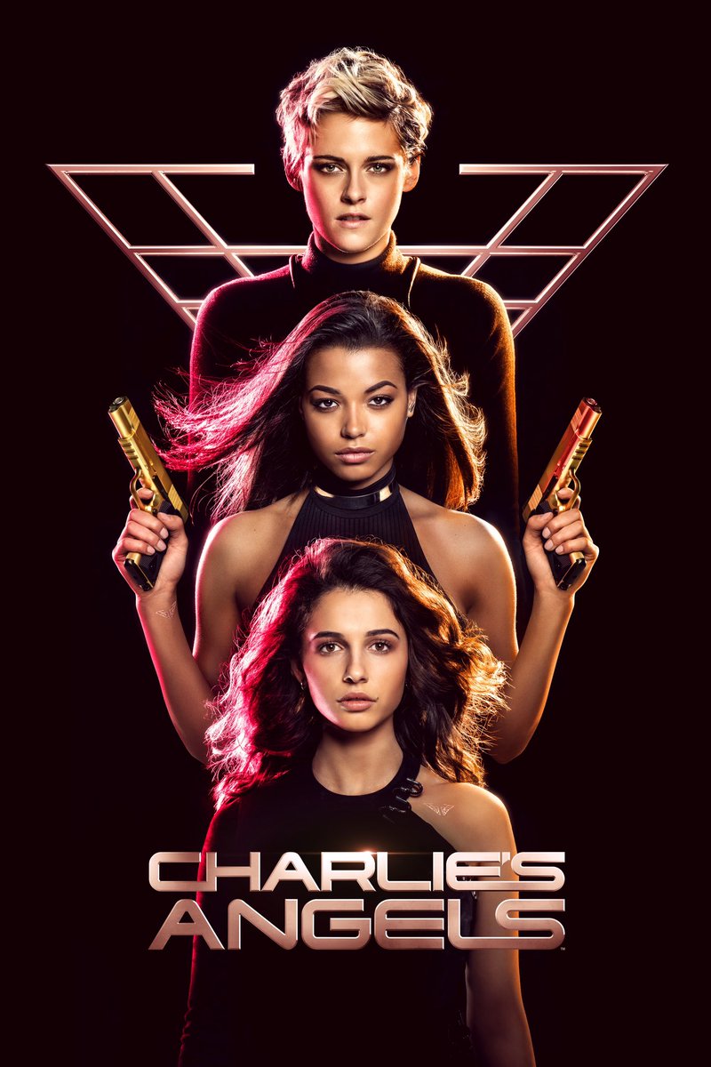 Was watching Charlie's Angels. A great blend of comedy and action. #CharliesAngels #ElizabethBanks #KristenStewart #NaomiScott #EllaBalinska #DjimonHounsou #SamClaflin #NoahCentineo #PatrickStewart