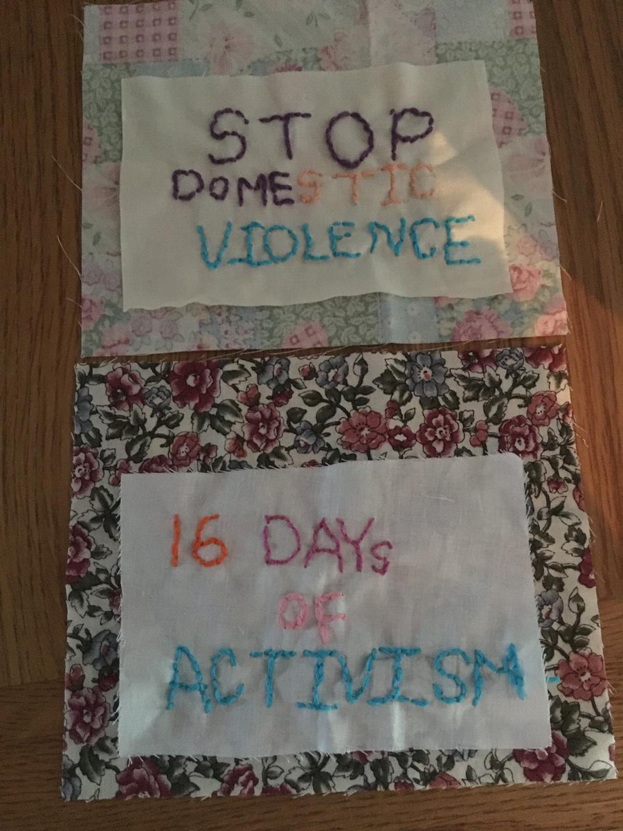 Thanks for these additional banners. Yvonne, you’re on a good roll! #sibelfast #sibelfast16days2024 #craftivism #endviolenceagainstwomen #16days #soroptimist #women #sigbi #volunteer #endviolenceagainstwomen #16daysofactivism  #stopdomesticviolence