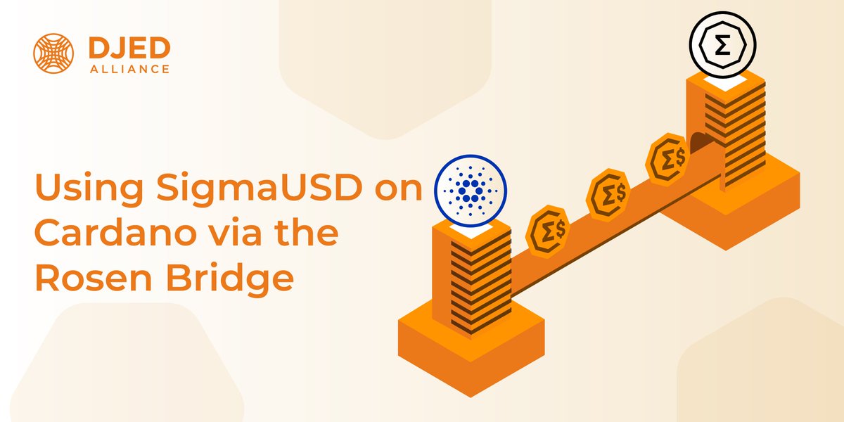 Using $SigUSD & $SigRSV on @Cardano is simple. Our guide covers how to: 🔸Set up your wallet 🔸Transfer $ADA via @RosenBridge_erg to @ergo_platform 🔸Convert $rsADA to $ERG 🔸Buy $SigUSD & $SigRSV 🔸Bridge back to Cardano Start now 👉 medium.com/djed-alliance/…