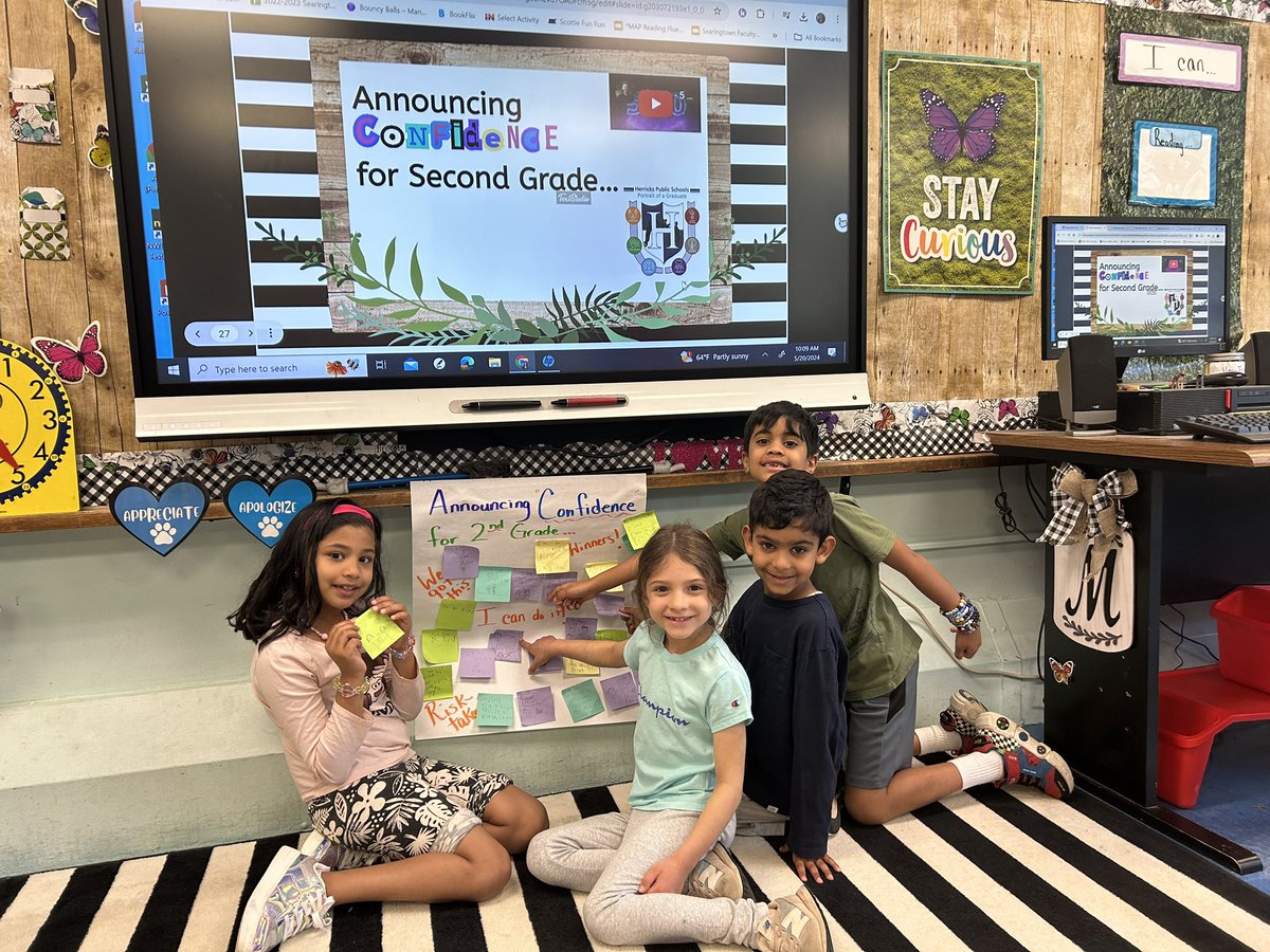 🗣️Announcing Confidence for Second Grade @SearingtownK5 These grade 1 Scotties are feeling confident and ready as they step into second grade 💪@HerricksSchools #WeAreHerricks