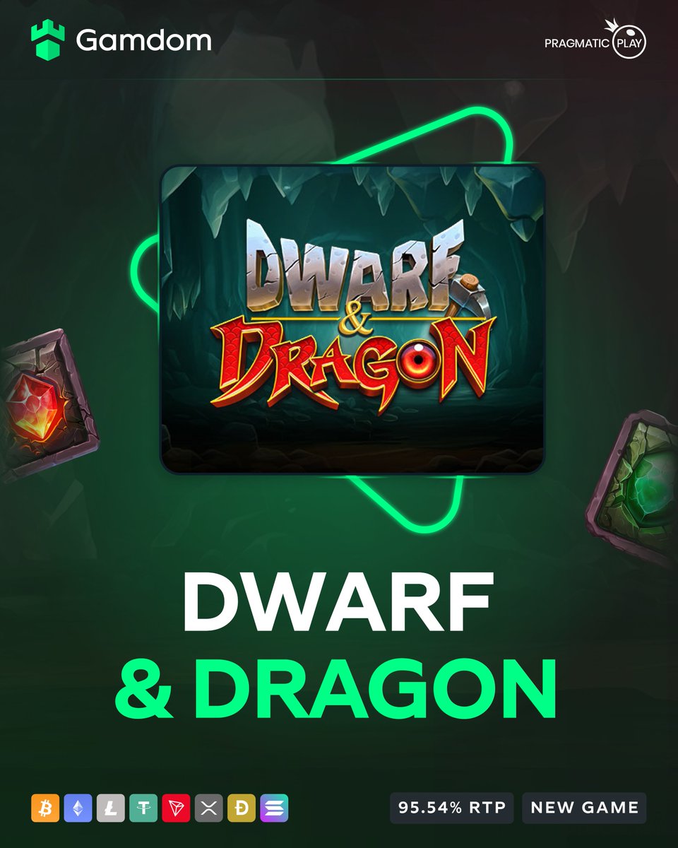 🐉New Game: Dwarf &amp; Dragon by Pragmatic Play!🐉

Dive into the underground mine where a cheerful dwarf and a friendly dragon embark on a treasure-filled adventure in Dwarf &amp; Dragon!💎⛏️

Win up to 14,000x your bet in this enchanting slot experience!💸

We're giving away free