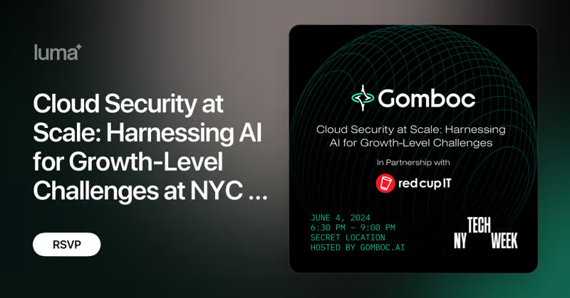 Join us at #NYTechWeek for an exclusive roundtable featuring top cybersecurity experts discussing how AI can enhance cloud security for growth-stage companies. Hear from Ian Amit, Co-Founder/CEO of Gomboc, and @danle, CEO/Founder of Red Cup IT. RSVP ➡️ 🔗 bit.ly/3Qufn42
