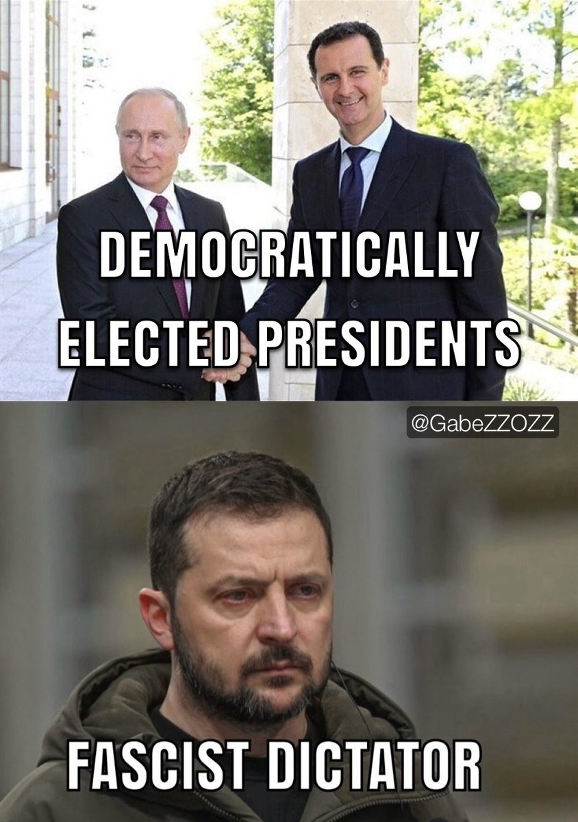 GabeZZOZZ's tweet photo. 🇸🇾 Syria has consistently conducted democratic elections without interruption, despite being in a state of conflict since 2011.

Syria is more of a democracy than Ukraine will ever be. https://t.co/zbbNu2DWl0