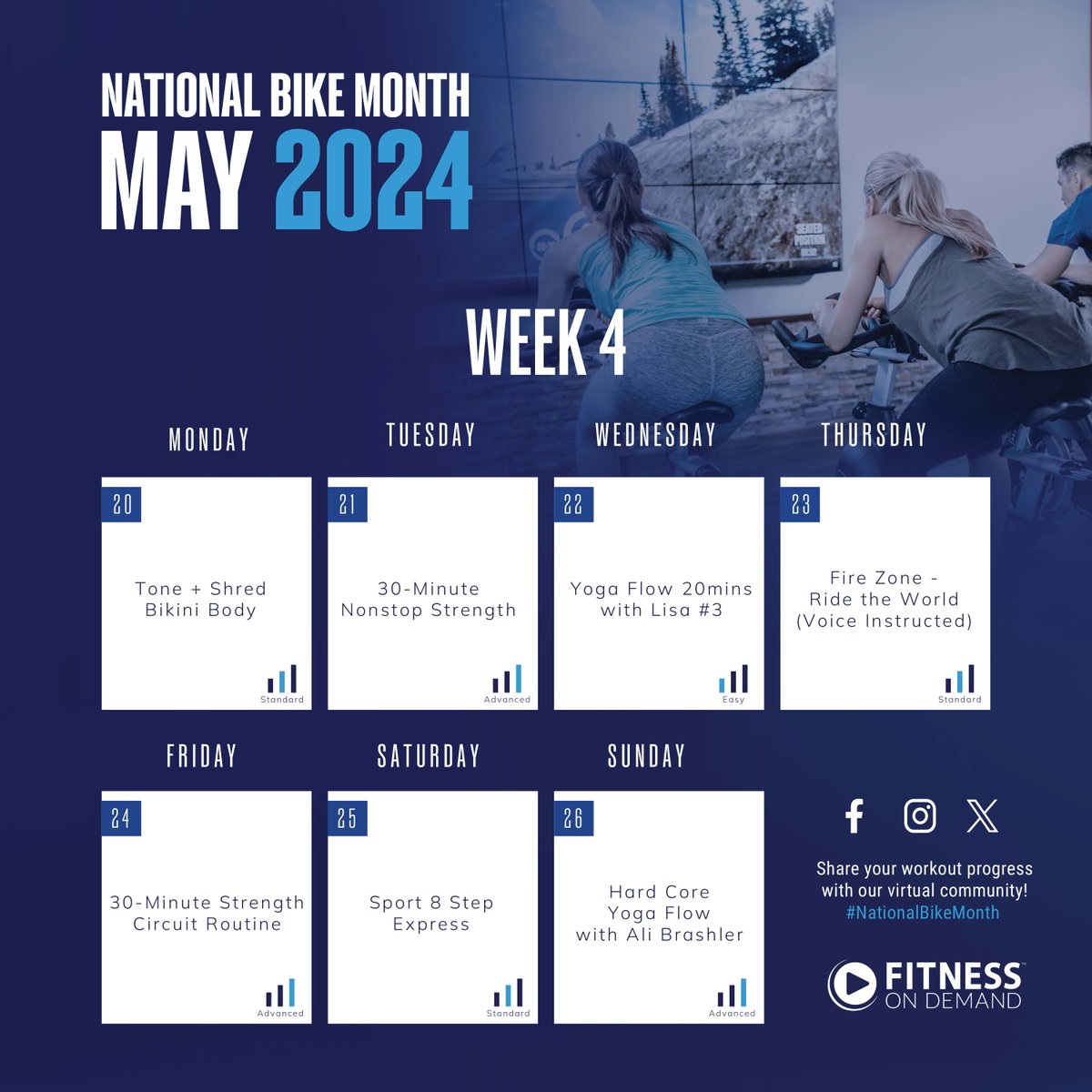 National Bike Month....WEEK 4

#nationalbikemonth #cycling #ride #moveinmay #goals #fitnessondemand #virtuallyanywhere #energize #health #gym #workout #fit #stayfit #lunaatlakeshadow #cushwake #apartments #apartmentliving #cushwakeliving #maitland #orlando #fl #orlandoapartments