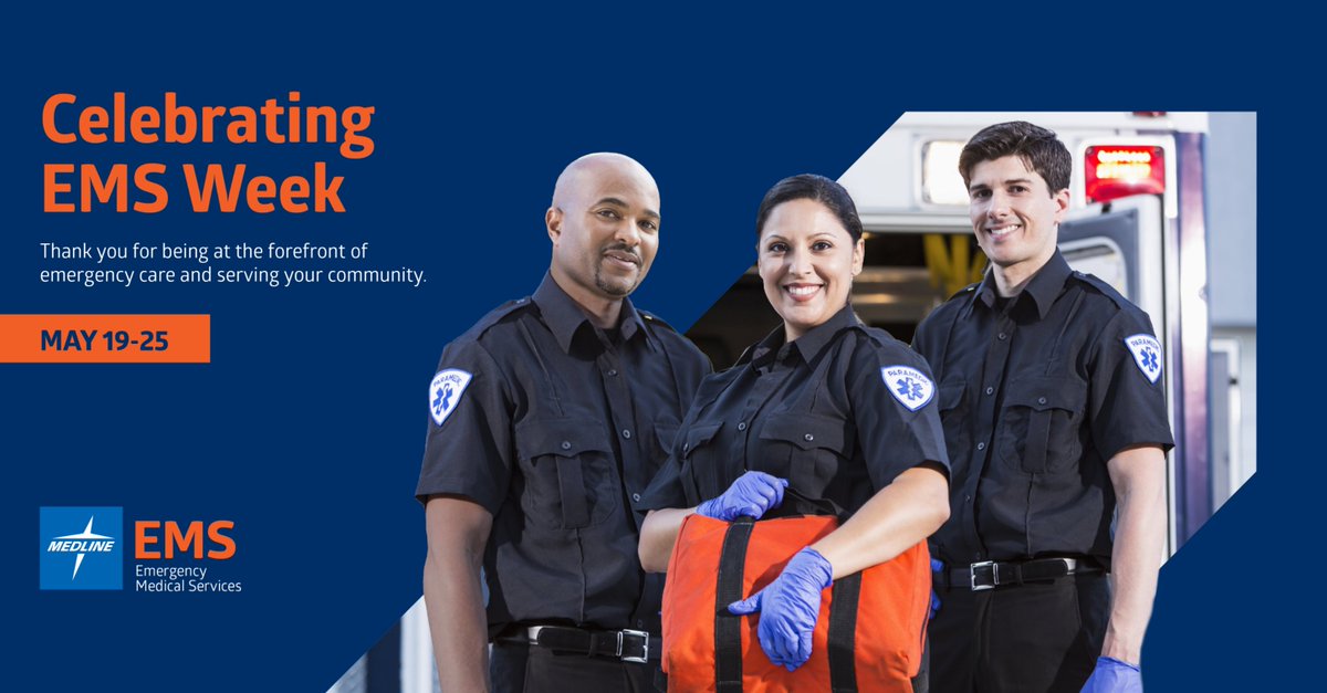 This week we are celebrating #NationalEMSWeek and the important work that EMS providers do every day. Thank you to the entire EMS workforce for your service and commitment to the community.