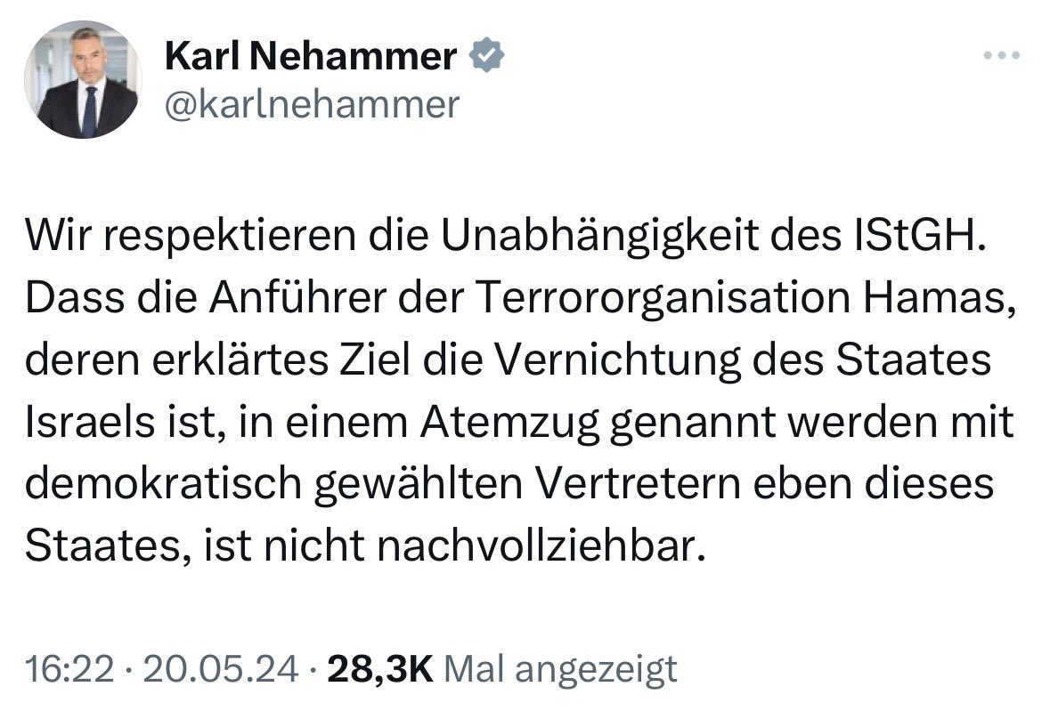 Ob der deutsche @Bundeskanzler sich wohl ähnlich klar äußern wird wie sein Amtskollege aus Österreich? Oder gar @ABaerbock?