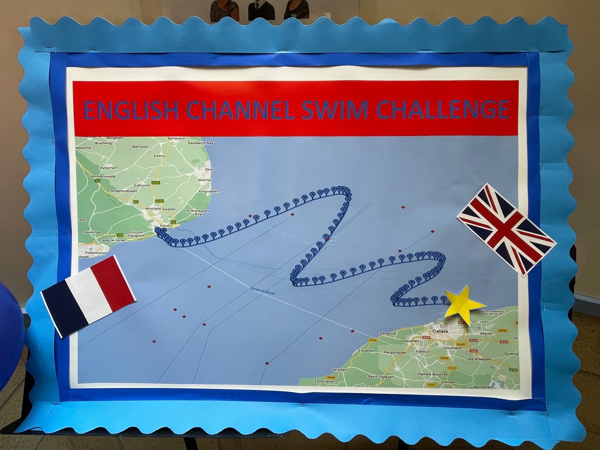 And we’ve done it! Every child in the Junior School has contributed to swimming the 42 miles across the Channel and back. Well done everyone! 🇬🇧 🇫🇷