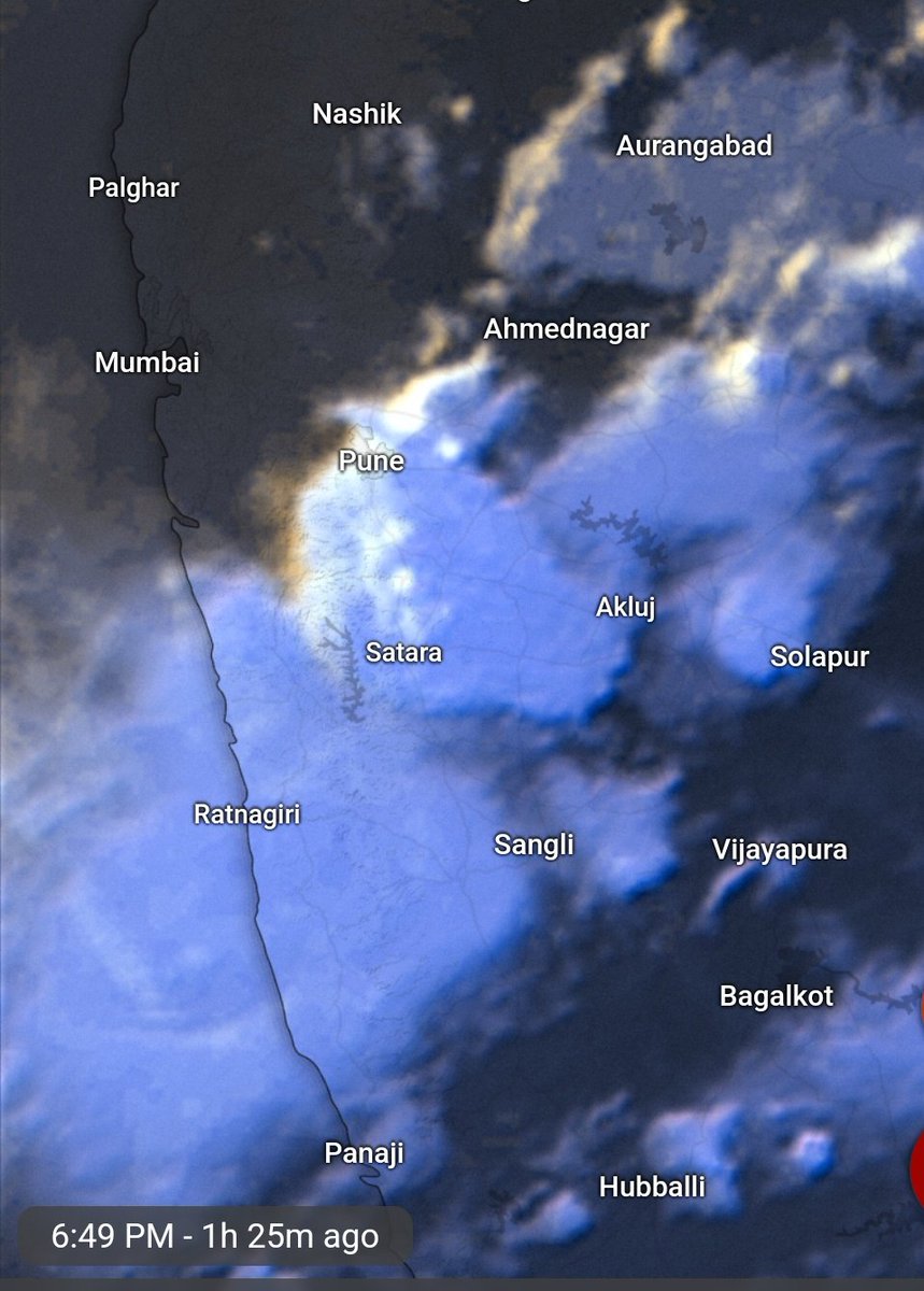 meet_abhijit's tweet photo. Expected #Thunderstorm continues to bloom over S #Maharashtra from #Pune to S #Konkan region
#Rainfall till 8pm
#WadgaonSheri 22 mm
#Yerwada 20
#Bibwewadi 17
#Magarpatta 15
#Kharadi 13
#Manikbaug 10
#Hadapsar & #Wagholi 9
#Narhe 7
#PuneRains
#Amanora VC Karan & Timing 6.15pm https://t.co/LoFtC9jylc
