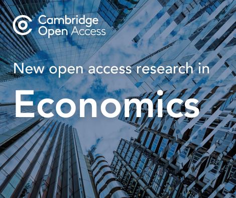 New open access articles in Economics now available 👉 cup.org/44Ff7F0