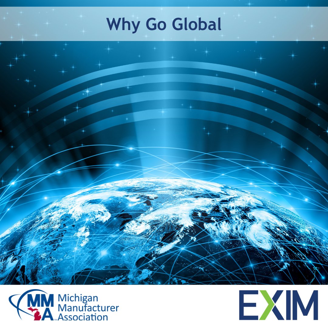 While the upside of going global is tremendous, it is not without its challenges. MMA member Exim outlines bit.ly/3UHYaW0 a few items your company needs to consider when they decide to go global. #MiManufacturers #mmaonlinelearning