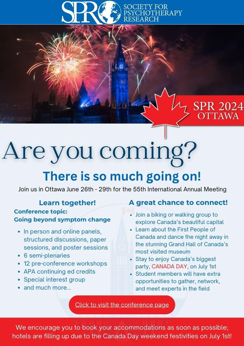 We are fast approaching #SPROttawa2024 and there's so much going on ! 🇨🇦 In order to stay connected, we are going to share all the information regarding the Conference through our listserv and our social media. Stay tuned for more updates!