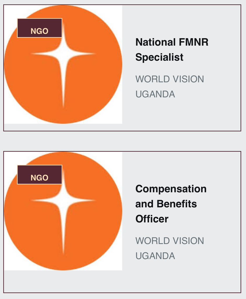 World Vision Uganda @WorldVisionUg is hiring. - Compensation & Benefits Officer: jobnotices.ug/job/compensati… - National FMNR Specialist: jobnotices.ug/job/national-f…
