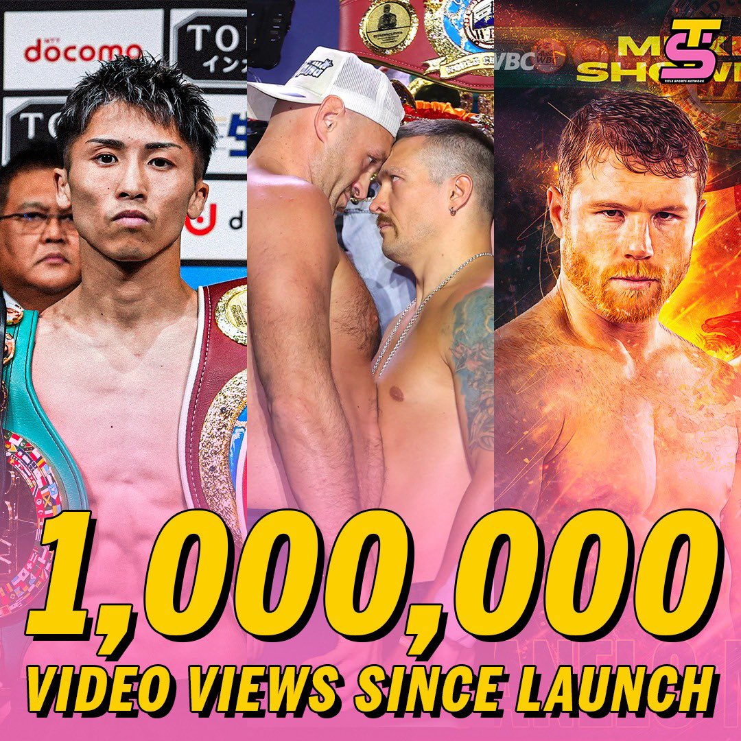 ONE MILLION YOUTUBE VIEWS in less than a month and we are just getting started 📈 Like and subscribe to our YT page for all things Boxing, MMA and Pro Wrestling 🔗 youtube.com/@TitleSportsNe…