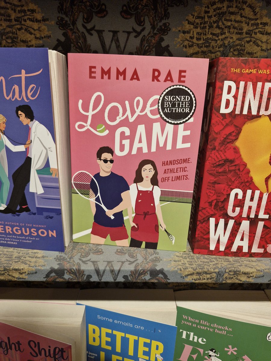 Back in stock after her wonderful launch event. Love game by @ECScullion is a perfect romantic summer read set in Wimbledon! @HeraPublishing