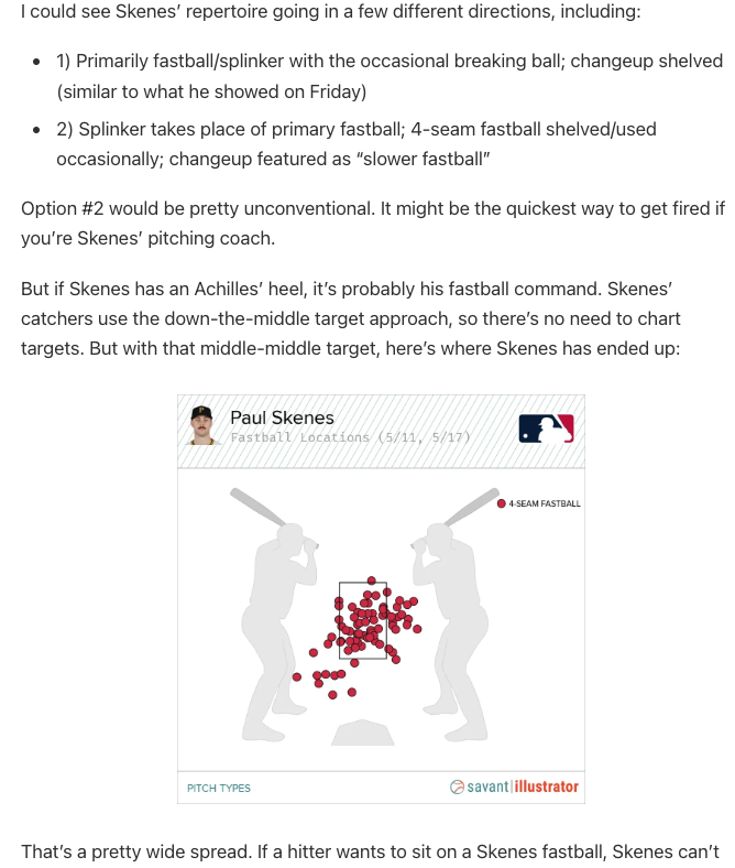 woodwardps's tweet photo. 5 new takes today: Skenes, Stanton (update), Yankee SPs, back-picks, and pickoff plays.
https://t.co/fTe8G4IzZz https://t.co/WCCf1Stvhy