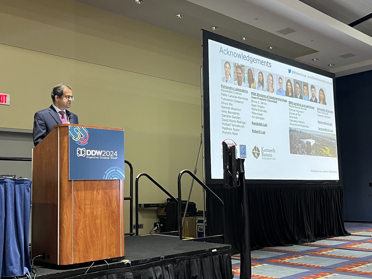 Great #DDW2024 session this morning, with illuminating research from @MehandruLab & team driving progress & innovation in #IBD research with enhanced predictive modeling techniques for developing effective targeted therapies. Personalized care and tailored approaches is the goal.