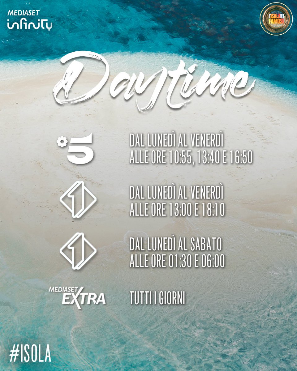 IsolaDeiFamosi's tweet photo. Lo Spirito dell’#Isola assegna una missione ad Artur e Karina 🔥
Guarda il Daytime per seguire la difficile impresa! 
@MedInfinityIT https://t.co/j7OKgIRTDo
