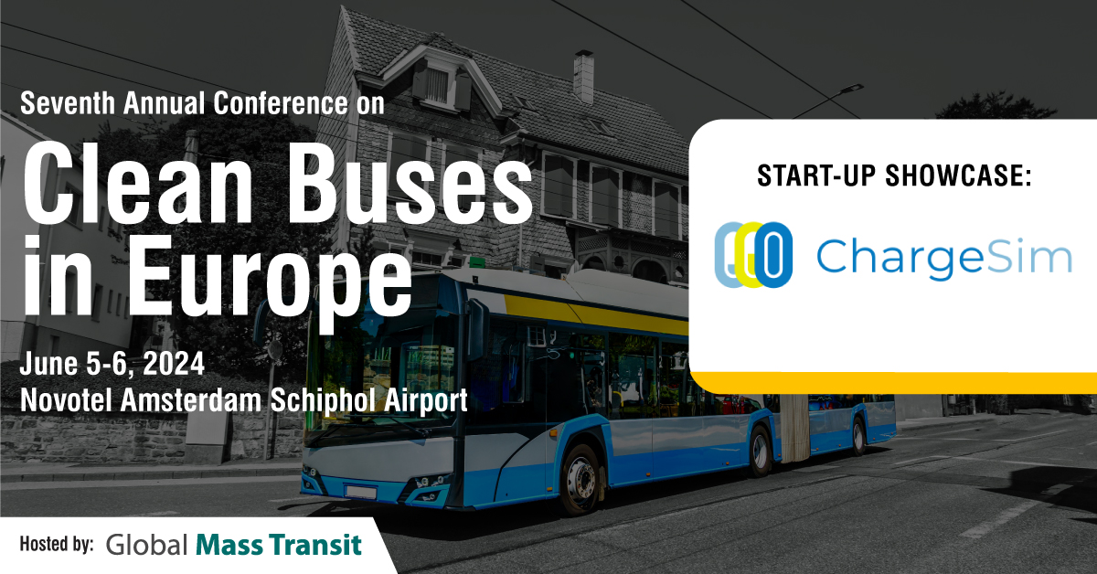 Discover how ChargeSim eDepotPlanner can revolutionize your EV fleet's charging infrastructure at our seventh annual conference on Clean Buses in Europe. 
 <a href="/charge_sim/">ChargeSim</a>  
For additional details, visit: lnkd.in/dYcziCm3 or
