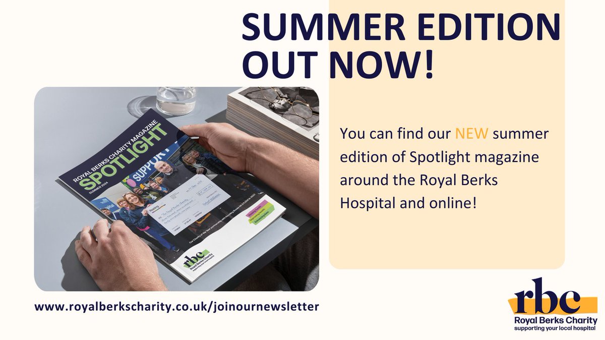 Have you subscribed to our newsletter yet? Our exciting summer edition is here, packed with updates and highlights from across the @RBNHSFT. Click here : bit.ly/3KaznVM to read Spotlight, or visit our website to sign up and receive it directly in your inbox.