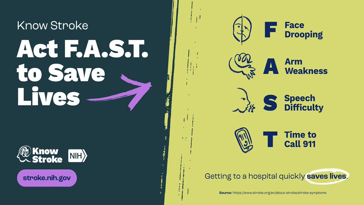 Stroke is the fifth leading cause of death in the U.S. so during #StrikeOutStrokesMonth, take some time to recognize the signs and remember to be FAST! #CBPNYNWK #StrokeAwarenessMonth