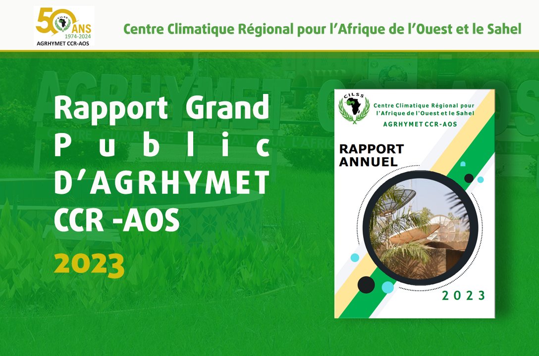 AgrhymetInfos's tweet photo. 📗Rapport Grand Public  2⃣0⃣2⃣3⃣du Centre Régional AGRHYMET
Ce rapport revient sur les activités majeures de notre centre, comprenant nos missions régulières 
En savoir plus👉 https://t.co/m8yYidQ6Ep
@CILSSinfos @INSAH_infos https://t.co/Lc2Xotc19U