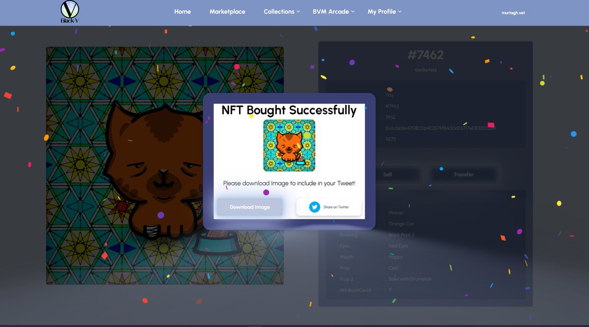 GM #NFTCommunitys 

Just some Beta testing to do now for the Black V Update!

Are you excited already?

#Vechain #VET #VeFam #VNFT #NFT