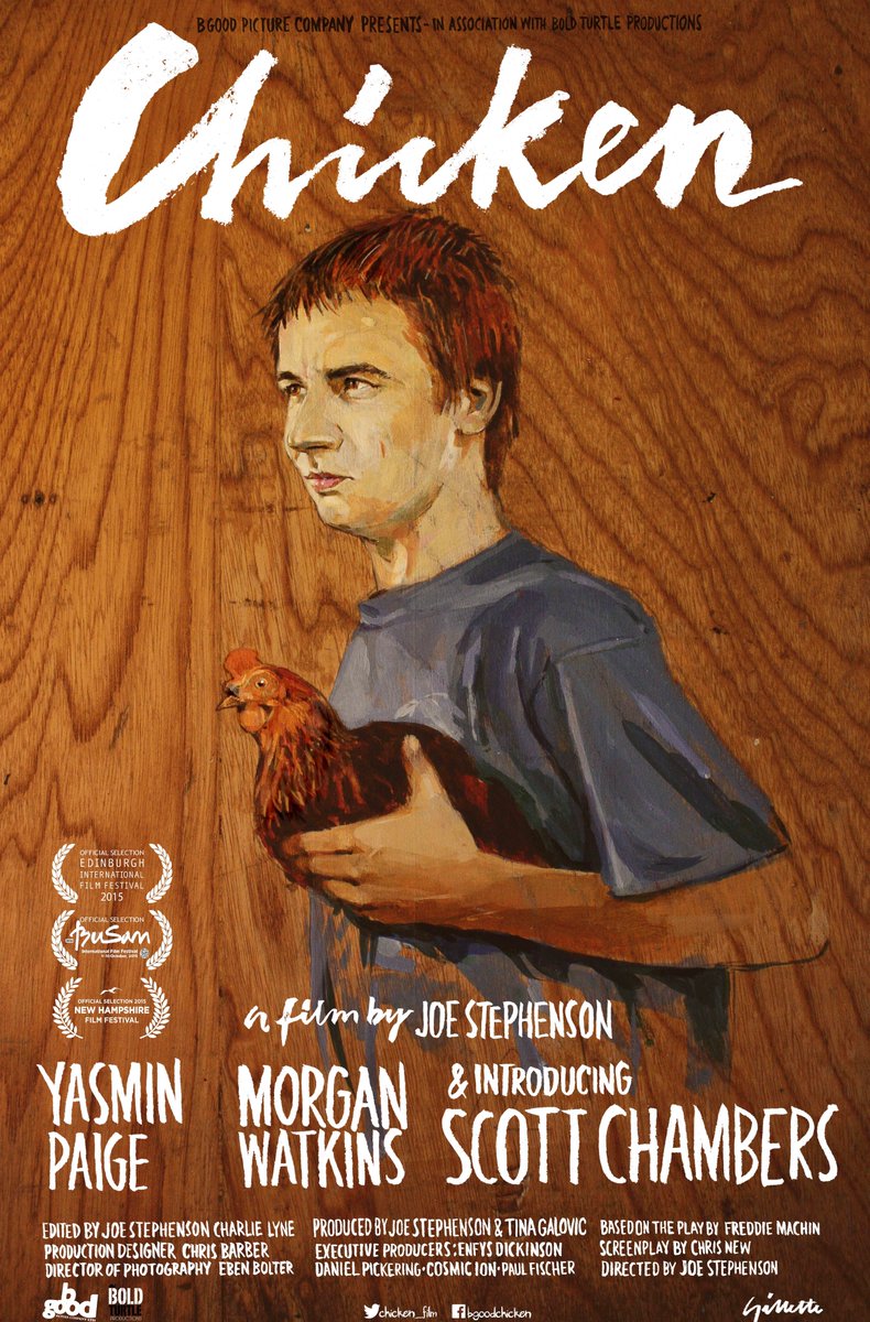 BGoodPictures's tweet photo. Today is the theatrical anniversary of our first film, CHICKEN!

Available to watch now on @AppleTV @mubiuk https://t.co/0JZ4KkdXsp