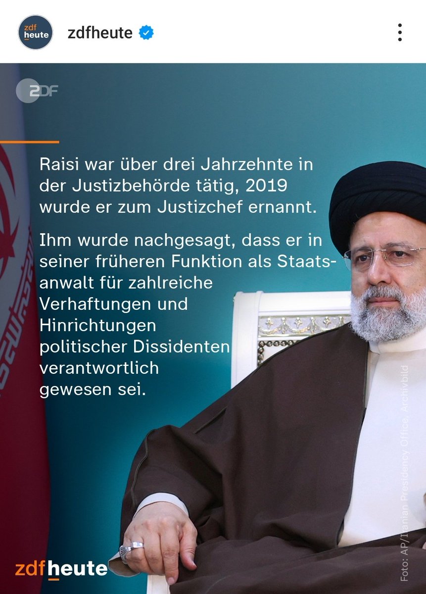 'Ihm wurde nachgesagt' - so verharmlost ZDF heute die Taten von #Raisi. #ReformOerr #OerrBlog