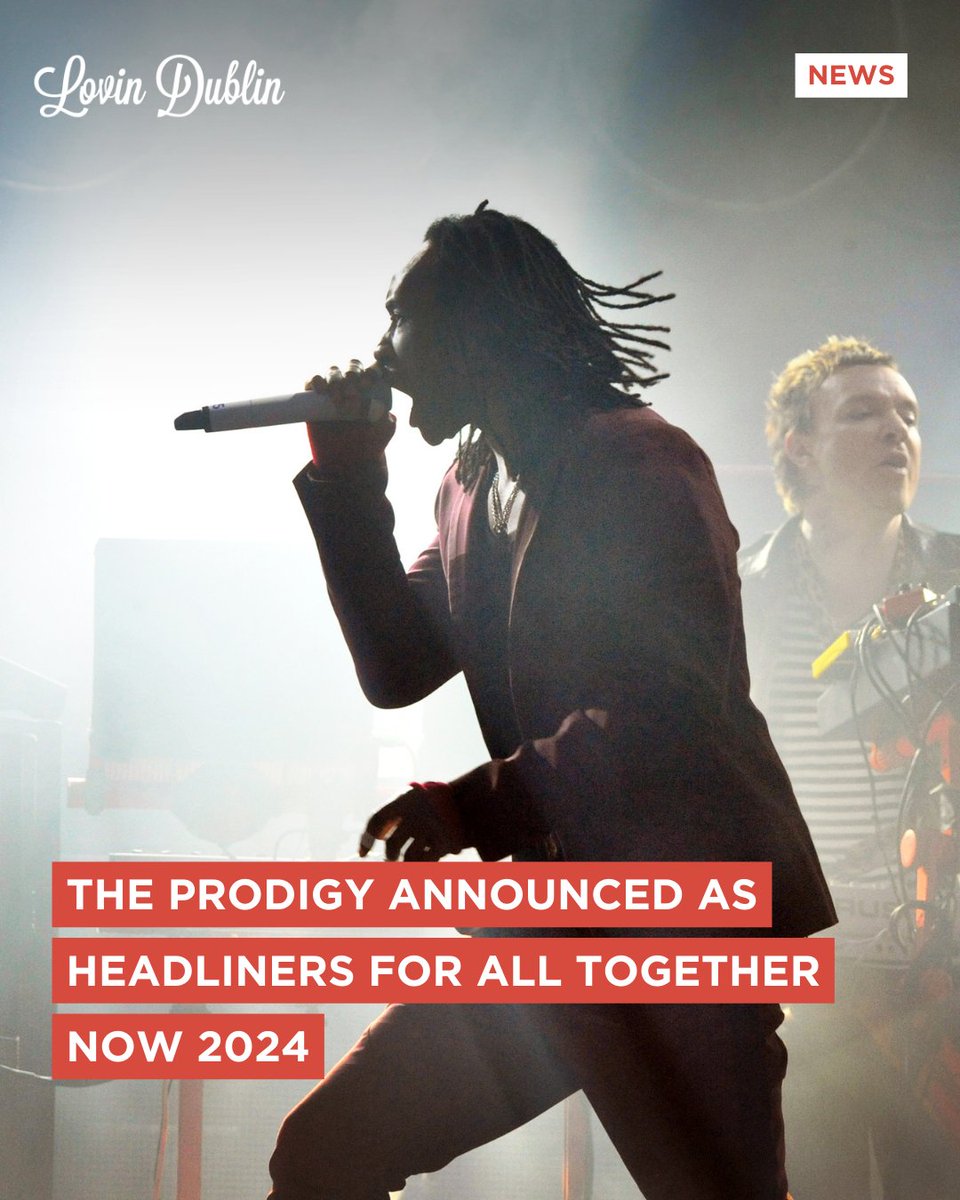 The Prodigy are coming to All Together Now🔥⁠ ⁠ In their first Irish festival headliner in 6 years, The Prodigy will be bringing their high energy show to Waterford