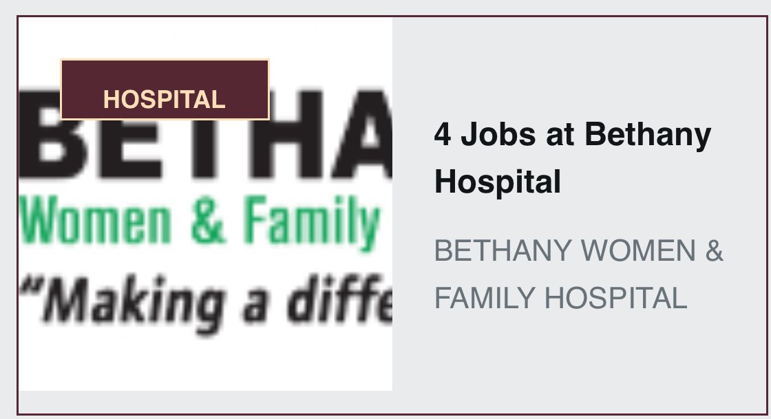 Bethany Women & Family Hospital is hiring! - Administrator - Cashier - Laboratory Technologist - Nursing Officer Details: jobnotices.ug/job/4-jobs-at-…